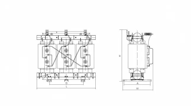 500kva Cast Resin Low Loss High Frequency Dry Type Transformer